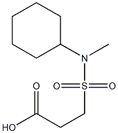  3-[cyclohexyl(methyl)sulfamoyl]propanoic acid