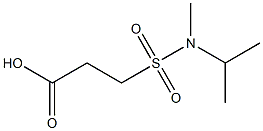 3-[methyl(propan-2-yl)sulfamoyl]propanoic acid Structure