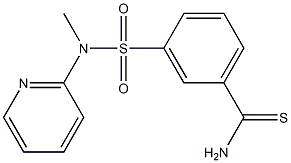  3-[methyl(pyridin-2-yl)sulfamoyl]benzene-1-carbothioamide