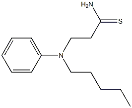 3-[pentyl(phenyl)amino]propanethioamide