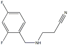  3-{[(2,4-difluorophenyl)methyl]amino}propanenitrile