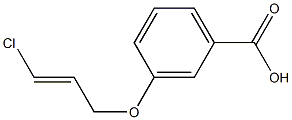3-{[(2E)-3-chloroprop-2-enyl]oxy}benzoic acid Structure