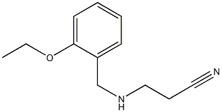 3-{[(2-ethoxyphenyl)methyl]amino}propanenitrile Struktur