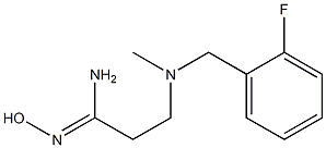 3-{[(2-fluorophenyl)methyl](methyl)amino}-N'-hydroxypropanimidamide