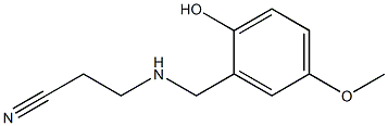 3-{[(2-hydroxy-5-methoxyphenyl)methyl]amino}propanenitrile|