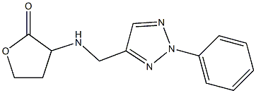 3-{[(2-phenyl-2H-1,2,3-triazol-4-yl)methyl]amino}oxolan-2-one Structure