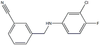  3-{[(3-chloro-4-fluorophenyl)amino]methyl}benzonitrile