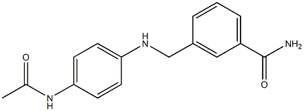 3-{[(4-acetamidophenyl)amino]methyl}benzamide Struktur