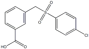  3-{[(4-chlorobenzene)sulfonyl]methyl}benzoic acid