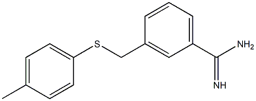  3-{[(4-methylphenyl)sulfanyl]methyl}benzene-1-carboximidamide