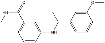  3-{[1-(3-methoxyphenyl)ethyl]amino}-N-methylbenzamide