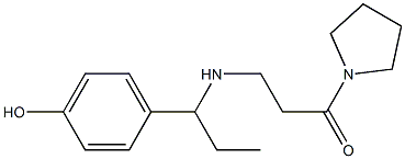 3-{[1-(4-hydroxyphenyl)propyl]amino}-1-(pyrrolidin-1-yl)propan-1-one