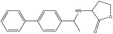 3-{[1-(4-phenylphenyl)ethyl]amino}oxolan-2-one Struktur