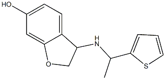 3-{[1-(thiophen-2-yl)ethyl]amino}-2,3-dihydro-1-benzofuran-6-ol Structure