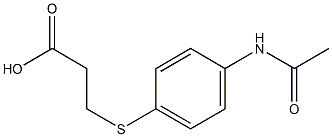 3-{[4-(acetylamino)phenyl]thio}propanoic acid
