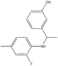 3-{1-[(2-fluoro-4-methylphenyl)amino]ethyl}phenol