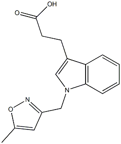  3-{1-[(5-methyl-1,2-oxazol-3-yl)methyl]-1H-indol-3-yl}propanoic acid