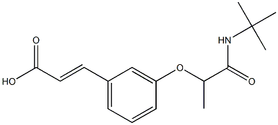 3-{3-[1-(tert-butylcarbamoyl)ethoxy]phenyl}prop-2-enoic acid