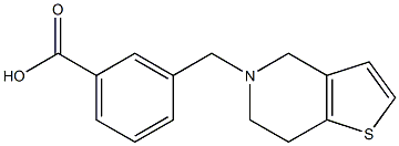 3-{4H,5H,6H,7H-thieno[3,2-c]pyridin-5-ylmethyl}benzoic acid Structure