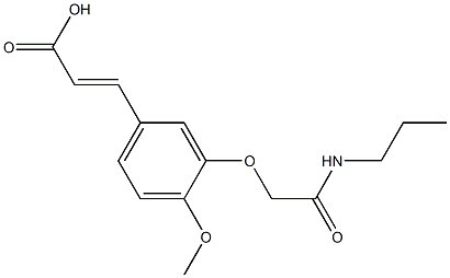  3-{4-methoxy-3-[(propylcarbamoyl)methoxy]phenyl}prop-2-enoic acid