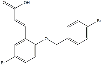  3-{5-bromo-2-[(4-bromophenyl)methoxy]phenyl}prop-2-enoic acid