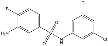  3-amino-N-(3,5-dichlorophenyl)-4-fluorobenzene-1-sulfonamide