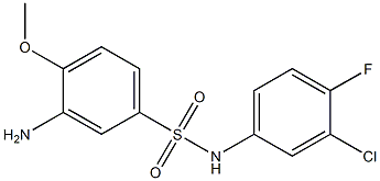  3-amino-N-(3-chloro-4-fluorophenyl)-4-methoxybenzene-1-sulfonamide