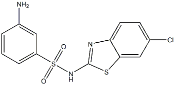  3-amino-N-(6-chloro-1,3-benzothiazol-2-yl)benzene-1-sulfonamide