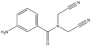 3-amino-N,N-bis(cyanomethyl)benzamide Structure