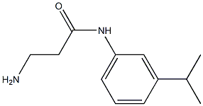 3-amino-N-[3-(propan-2-yl)phenyl]propanamide Structure