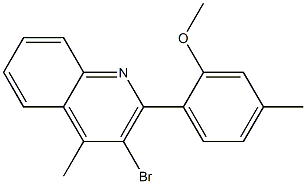  3-bromo-2-(2-methoxy-4-methylphenyl)-4-methylquinoline