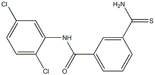 3-carbamothioyl-N-(2,5-dichlorophenyl)benzamide Structure