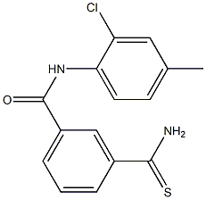 3-carbamothioyl-N-(2-chloro-4-methylphenyl)benzamide Struktur