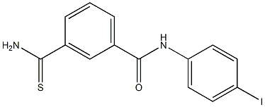 3-carbamothioyl-N-(4-iodophenyl)benzamide Struktur