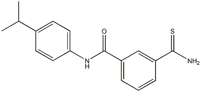 3-carbamothioyl-N-[4-(propan-2-yl)phenyl]benzamide 结构式