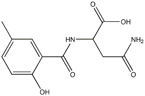 3-carbamoyl-2-[(2-hydroxy-5-methylphenyl)formamido]propanoic acid