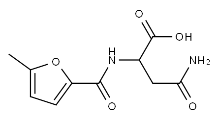 3-carbamoyl-2-[(5-methylfuran-2-yl)formamido]propanoic acid Struktur