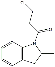 3-chloro-1-(2-methyl-2,3-dihydro-1H-indol-1-yl)propan-1-one Structure