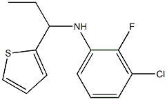  3-chloro-2-fluoro-N-[1-(thiophen-2-yl)propyl]aniline