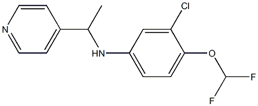  3-chloro-4-(difluoromethoxy)-N-[1-(pyridin-4-yl)ethyl]aniline