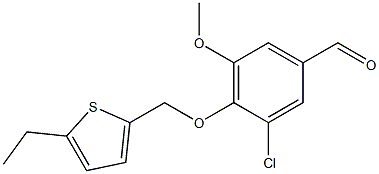  3-chloro-4-[(5-ethylthiophen-2-yl)methoxy]-5-methoxybenzaldehyde