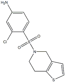  3-chloro-4-{4H,5H,6H,7H-thieno[3,2-c]pyridine-5-sulfonyl}aniline