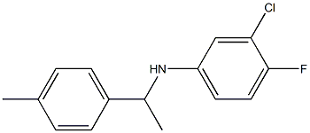  3-chloro-4-fluoro-N-[1-(4-methylphenyl)ethyl]aniline
