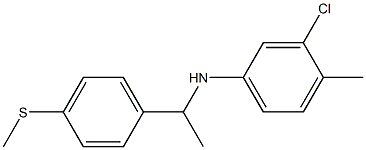  3-chloro-4-methyl-N-{1-[4-(methylsulfanyl)phenyl]ethyl}aniline