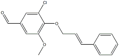  3-chloro-5-methoxy-4-[(3-phenylprop-2-en-1-yl)oxy]benzaldehyde