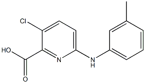  3-chloro-6-[(3-methylphenyl)amino]pyridine-2-carboxylic acid