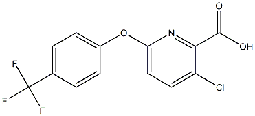  3-chloro-6-[4-(trifluoromethyl)phenoxy]pyridine-2-carboxylic acid