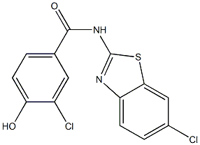  3-chloro-N-(6-chloro-1,3-benzothiazol-2-yl)-4-hydroxybenzamide