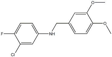 3-chloro-N-[(3,4-dimethoxyphenyl)methyl]-4-fluoroaniline