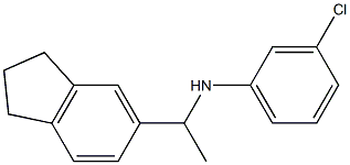  3-chloro-N-[1-(2,3-dihydro-1H-inden-5-yl)ethyl]aniline